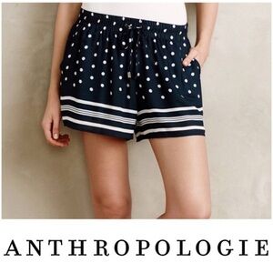 ELEVENSES Dotted Line Shorts Navy  Polka Dot size M